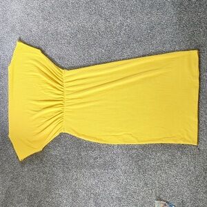 Comfortable yellow dress